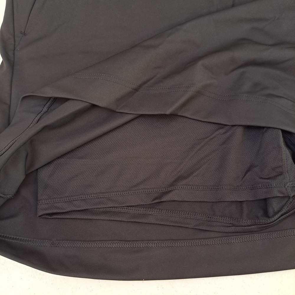 32‎ Degrees Cool Skort Womens XXL Black NWT Active Ribbed Waist Pockets 1548-182